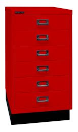 BISLEY Schubladenschrank MultiDrawer BxTxH 349x432x670 mm, kardinalrot, L29A36S670