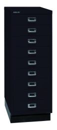 BISLEY Schubladenschrank MultiDrawer BxTxH 349x432x940 mm, schwarz, L39A39S633
