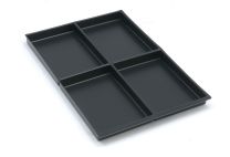 BISLEY MultiDrawer Schubladeneinsatz A4 4 Fächer für alle DIN A4 Schubladen, Kunststoff, 223P1800