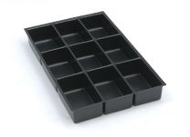 BISLEY MultiDrawer Schubladeneinsatz A4 9 Fächer für A4 Schubladen H 102, 87, 51 mm, Kunststoff, 226P1800