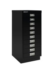 BISLEY Standardsockel H 80, schwarz, MDSP633