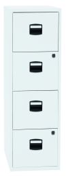 BISLEY Schubladenschrank PFA | Home Filer BxTxH 413x400x1321 mm, verkehrsweiß, PFA4F696