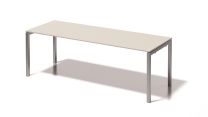 BISLEY Cito Schreibtisch BxTxH 2200x800x740 mm, Dekor grauweiß, Gestell silber, DUF2208GW355