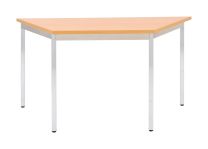 BISLEY Mehrzwecktisch, Trapez, BxTxH 1200x600x740 mm, Dekor buche | Gestell chrom, MTC25T1206BC399
