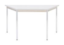 BISLEY Mehrzwecktisch, Trapez, BxTxH 1400x700x740 mm, Dekor grau | Gestell chrom, MTC25T1407G399