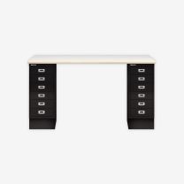 BISLEY MultiDesk BxTxH 1400x600x740 mm, plywood/schwarz, MD146PW633