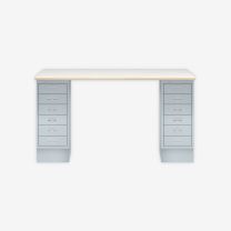 BISLEY MultiDesk BxTxH 1400x600x740 mm, plywood/lichtgrau, MD146PW645
