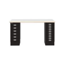 BISLEY MultiDesk BxTxH 1400x600x740 mm, plywood/schwarz, MD14610PW633