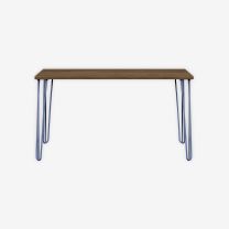 BISLEY MultiDesk BxTxH 1400x600x740 mm, nussbaum/blau, MD14HNW605
