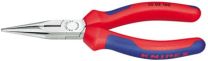 KNIPEX Flachrundzange mit Schneide und 2K-Griffhüllen, Kopf poliert, 160 mm