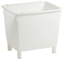Kunststoff-Großbehälter, PE, ohne Spundloch, mit 4 Füßen, Volumen 210 l, LxBxH außen/innen 790x605x680/720x530x570 mm