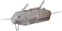 Seilzug, Aluminiumgehäuse, Nutzkraft 800 kg, inkl. 20 m Seil mit angekauschtem Haken
