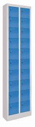 Pavoy  Kleinfachschrank -  BxTxH 460x200x1950 mm -  2x10 Fächer -  Fachbreite 145 mm -  Schloss -  Sockel