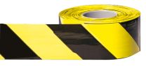 Absperrband, schwarz/gelb schraffiert, Gesamtlänge 500 m, Breite 80 mm