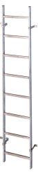 Zarges Schachtleiter Edelstahl V4A, LW = 300 mm (47348) 11 Sprossen Leiterlänge ca. 3,08 m