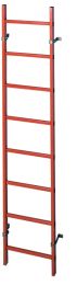 Zarges Schachtleiter aus GFK, LW = 400 mm (47376) 9 Sprossen Leiterlänge ca. 2,52 m
