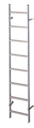 Zarges Schachtleiter Stahl verzinkt, LW= 400 mm (47336) 9 Sprossen Leiterlänge ca. 2,52 m