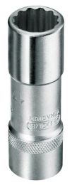 GEDORE Steckschlüssel-Einsatz DIN 3124 1/2" 12kt., lang 19 mm