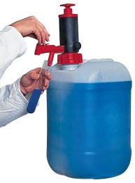 Abfüll-und-Tranferpumpe - 20 l/min - Dichtung (EPDM) für das Umfüllen basischer Flüssigkeiten und 200 l-Fässer und 20 l Kanister geeignet