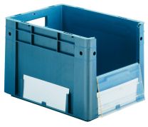 Sichtscheibe für Schwerlast-Euronormbehälter, BxH 265x105 mm, Transparent, VE 10 Stück