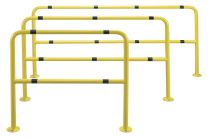TTS Transport- und Trenn- Schutzbügel - HxB 1000x1000 / 1500 / 2000 mm - Rohrdurchm. 42 mm - Wandstärke 2 mm - grundiert/pulverbesch.