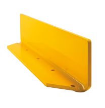 Schrammbord - mit Stahl-Winkel - LxTxH 800/1200x100x150 mm - kunststoffbeschichtet gelb