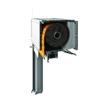 Aufsatzrollladen - weiß - Breite 80 cm - Aluminium