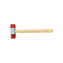 JeCo Schonhammer Plastikhammer aus verzinktem Grauguss - Schlagkopf aus schlagfestem CA (Celluloseacetat) - Mit lackiertem Stiel