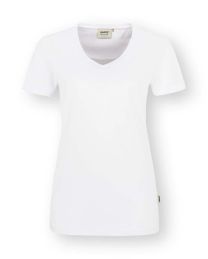 Hakro Damen-V-Shirt Performance weiß Gr.L 181