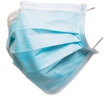 JeCo - Mund-Nasen-Maske 3-lagig 50 á Box, Blau, Typ Nettertal