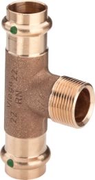 VIEGA Viega T-Stück mit SC Sanpress 2217.1 in 22mm x R3/4 x 22mm R