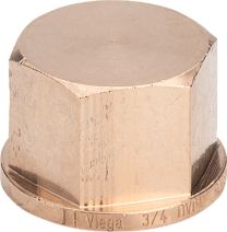 VIEGA Viega Kappe 3301 mit Mehrkant 3/8" Rotguss