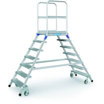 Zarges Podesttreppe, beidseitig (41985) 7 Stufen Podesthöhe 1,68 m