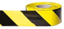 Absperrband, schwarz/gelb schraffiert, Gesamtlänge 500 m, Breite 80 mm